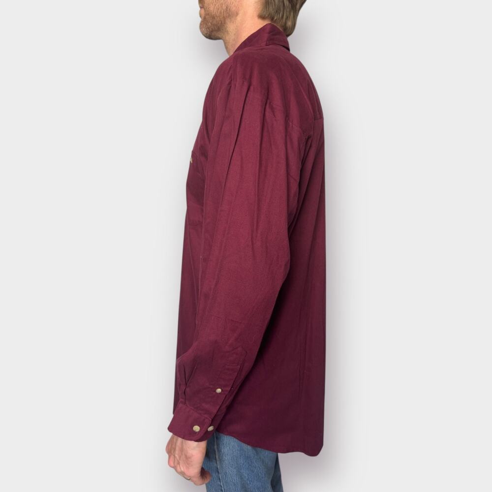 Y2K‎ Basic Utilities Maroon Button Down - image 5
